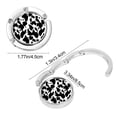 thumbnail image 4 of AuroraX Silver Towel Hooks for Hanging,Decorative Foldable Metal Rust Resistant Bag Hooks for Kitchen Bathroom Storage and Organization, 4 of 6