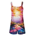 thumbnail image 5 of Amzcrzy Sleeveless Short Jumpsuits for Women Scoop Neck Casual Tank Rompers Loose Wide Leg Stretchy Overalls Jumpsuits with Pockets S-3XL, 5 of 5
