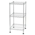 thumbnail image 2 of Promotion Sale! 3-Tier Wire Shelving Unit Adjustable Steel Wire Rack Shelving 3 Shelves Steel Storage Rack or Two 3 Tier Shelving Units with PE mat and Stable Leveling Feet, NSF Certified, Chrome, 2 of 6