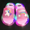 thumbnail image 3 of Boys Girls LED Slippers Kids Bathing Sandals Lightweight Shoes Quick-drying Non-slip Wear-resistant Luminous Slippers, 3 of 5