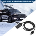 thumbnail image 2 of Unique Bargains 9V 304cm Cigarette Lighter Adapter USB Type C Cigarette Lighter Converter Cable for Car RV Black, 2 of 6