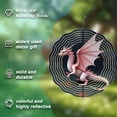 thumbnail image 5 of Intricate Metal Hanging Wind Spinner - Majestic Dragon Design in Pinkish - Red Perfect for Yard and Garden Decor Captivating Fantasy Art, 5 of 6