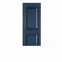 Premier One-Piece #004 Bedford Blue Raised Panel Decorative Exterior Shutters, 15" x 43", 1-Pair