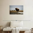 thumbnail image 2 of Elephant Stock Bison Cloud Day Wall Art - Horizontal Canvas Wall Art - Living Room Wall Decor - Animal Canvas - Gray And Brown Decor - 30" x 20", 2 of 8