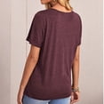 thumbnail image 6 of Mittory Womens Tops Short Sleeve Button Side Asymmetrical Shirts Tunics Basic Fashion Summer Clothes, 6 of 8