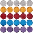 thumbnail image 1 of 25 pegatinas adhesivas de lacre para sobres, sellos de lacre en relieve para manualidades, álbumes de recortes, regalos. ¡Te extraño, buena suerte, gracias!, 1 of 8