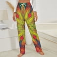 thumbnail image 3 of Vibrant Psychedelic Mandala Art Winter Female Pants Flannel High Waist Women Pants Lady Warm Straight Leg Plush Trousers, 3 of 7