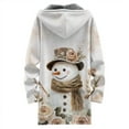 thumbnail image 5 of larppty Cozy Women's Teddy Hoodie Jacket - Christmas Transition Long Warm Fleece Plush Elegant Winter Outerwear（Beige，XXXL）, 5 of 5
