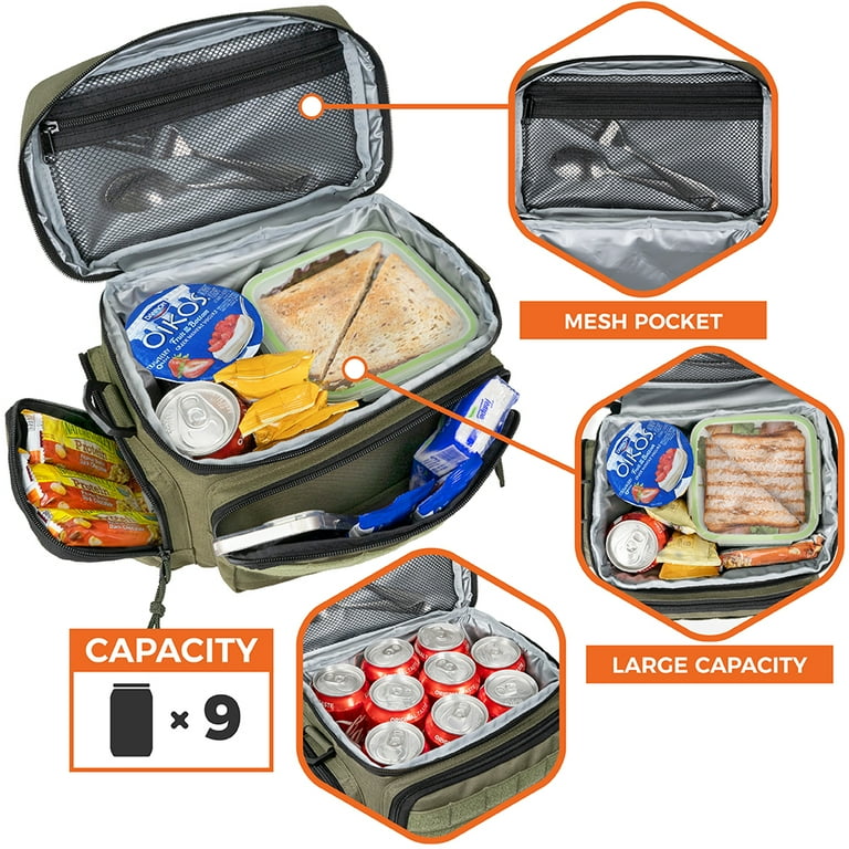 OPUX Tactical Lunch Box for Men, Insulated Lunch Bag for Men Adult