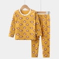 thumbnail image 6 of Girls 2 Piece Pajama Set, Cute Printed Long Sleeve Top and Pants, Soft Kids Sleepwear Loungewear Outfit for Daily Rest and Vacation | Akmoler,Yellow 9-10Years, 6 of 6
