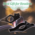 thumbnail image 2 of Cat Thumb Book Page Holder, Thumb Page Holder for Reading, Book Page Holders, Book Reader Gifts & Reading Accessories A,1 * Cat Thumb Book Page Holder,Black, 2 of 6