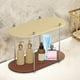 thumbnail image 5 of Estante de almacenamiento para baño de 2 niveles, organizador de maquillaje, estante para , mostrador, soporte de escritorio, bandeja de tocador marrón perfecl Estante de baño, 5 of 8
