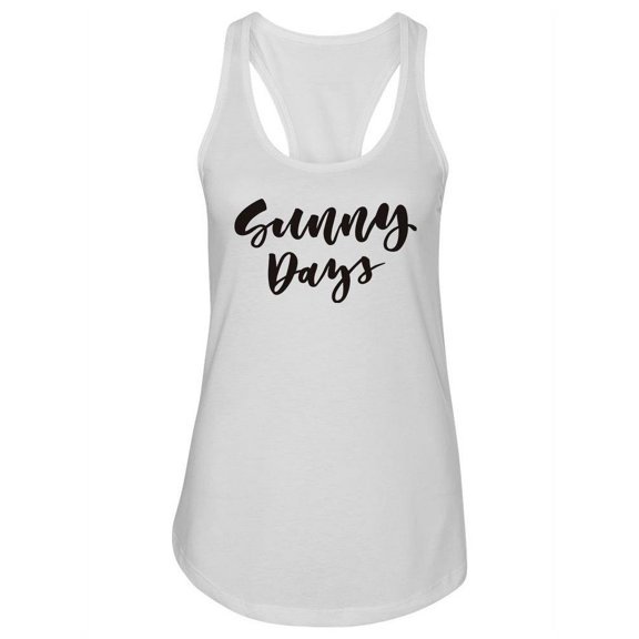 Sunny Days. Tank Women -Image by Shutterstock, Female Large