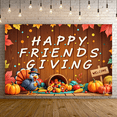 thumbnail image 5 of Thanksgiving Turkey Banner Colorful Leaves Pumpkin Decoration Rustic Party Decoration for Friendsgiving Celebration Autumn Gathering Indoor Event, 5 of 9