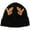 Black, variant on Gymnture christmas Christmas Reindeer Antler Toddler Knit Hat - Black