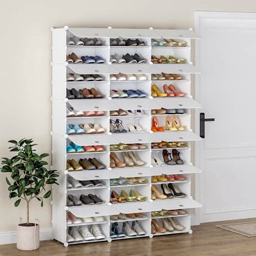 UBesGoo 12-Tier Shoe Rack, 36 Cubes Storage for 72 Pairs, Entryway ...