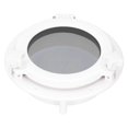 thumbnail image 2 of 8in Round Opening Portlight Porthole Tempered Glass Window Universal for RV Boat Yacht White, 2 of 5