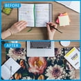 thumbnail image 6 of Vintage Beautiful Flowers Desk Mat,Large Gaming Mouse Pad,Non-Slip Rubber Base Desk Pad with Stitched Edges for Desk Office Home Decor 35.4X15.7 Inch, 6 of 6