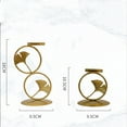 thumbnail image 2 of COOPHYA aromatherapy essential oil diffuser iron candlestick golden decor for valentines day 1Set, 2 of 8