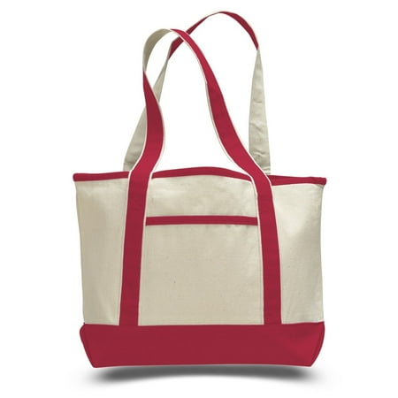 TBF - Fancy Canvas Tote Bag Small (Red) - Walmart.com