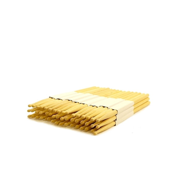 Zenison - 12 PAIRS - 2A WOOD TIP NATURAL MAPLE DRUMSTICKS