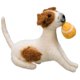 thumbnail image 1 of Primitives By Kathy Fuzzy Juguetón Perro Critter Con Pelota - Adorno De Árbol De Navidad, 1 of 4