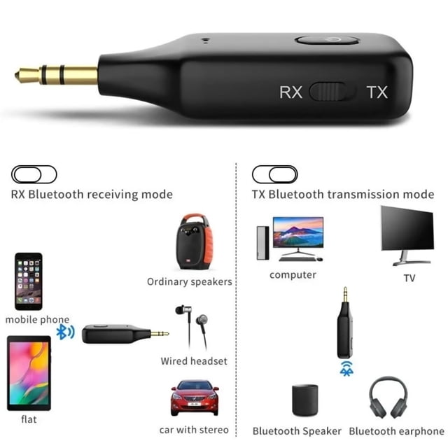 TAPDRA Multi Function Bluetooth 5.1 Adapter For Amplifier Headphone Speaker Tv Wireless Audio Connecting Replacement Parts