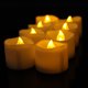 thumbnail image 5 of Paquete de 12 velas de candelita sin llama alimentadas por batería LED que proporcionan un tiempo de vela blanco cálido parpadeante blanco 3,6 cm * 3,6 cm * 3,5 cm JAMW Sencillez, 5 of 5