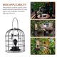 thumbnail image 5 of Ounissouiy Comedero para pájaros colgante Comedero para pájaros para jardín al aire libre Comedero para pájaros colgante Decoración Comedero para Jardín y Patio Ounissouiy HA020881-00, 5 of 6