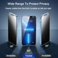 thumbnail image 2 of 2-Pack Matte Privacy Screen Protector For iPhone 13 Pro Max/iPhone 14 Plus, Anti-Glare Anti-Spy Scratch Resistant Tempered Glass Film, Rounded Edge Full Coverage, Smooth & Sensitive Touch, 2 of 7