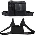 thumbnail image 4 of GHSDFBB Universal Radio Chest Harness Pack Bag Front Pocket Pouch Holster EMS Vest Rig for Two Way Radio Walkie Talkie Leather Black (Rescue Essentials), 4 of 7