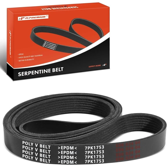 A-Premium Engine Serpentine Drive Belt Compatible with Honda & Acura Cars - CR-V CRV 2007-2009, TSX 2004-2008 - 2.4L, Replace 38920RBBE03, 38920RBBE02
