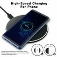 thumbnail image 3 of Wireless Charger 10W Qi Wireless Charging Compatible with iPhone 11/11Pro/11Pro Max/Xs Max/XS/XR/X/8 Plus, Compatible with Galaxy S9/S9+/S8/S8+, 5W for All Qi-Enabled Phones-Black, 3 of 7