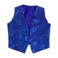 thumbnail image 1 of Kids Performance Vest Stage Performance Purple Dance Vests Performance Vests Stand Collar Party Outfits Photo Shoot 7-8 Years, 1 of 5