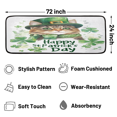 thumbnail image 2 of CURLYOOT St. Patrick's Day Animal Cat Runner Rug 2'x6' Washable Kitchen Runner Rug Indoor Non Slip Laundry Rugs Floor Carpet for Hallway Kitchen Entryway Bedroom Living Room, 2 of 9