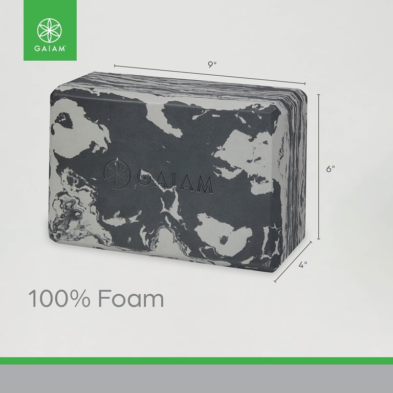 Gaiam Printed Fashion Yoga Block, Marble Granite photo 2