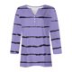 thumbnail image 4 of mfyjkho Tops De Gimnasio Para Mujer, Camiseta Estampada Informal Y De Moda Para Mujer Con Cuello En V Y Mangas 3/4 Tops De Gimnasio Para Mujer Xxl, 4 of 5