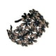 thumbnail image 3 of Diadema con brillantes, aro para el pelo con joyas, accesorio para la cabeza, diadema ancha, diadema con flores brillantes para reuniones de amigos,, 3 of 10