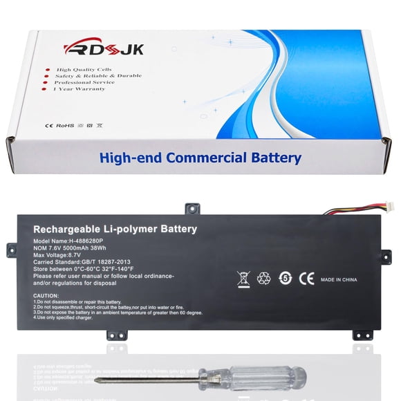Batería RDSJ H-4886280P 7.6V 38Wh para Gateway GWTN156