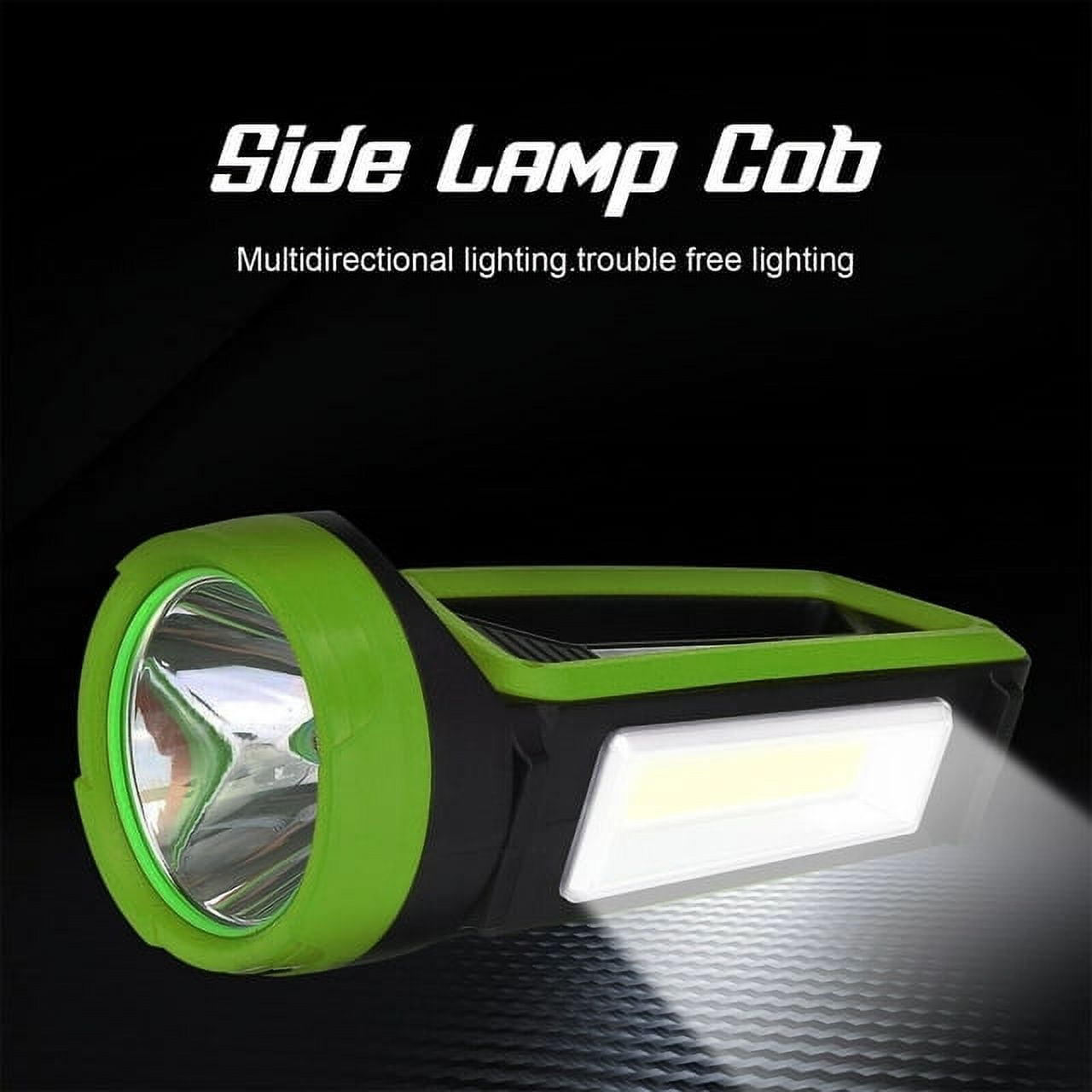 100000LM Super Bright Spotlight, LED Flashlight Rechargeable Hand Flashlight, Portable Handheld Searchlight, Waterproof Outdoor Torch Light for Security, Camping, Hunting, Hiking, Green