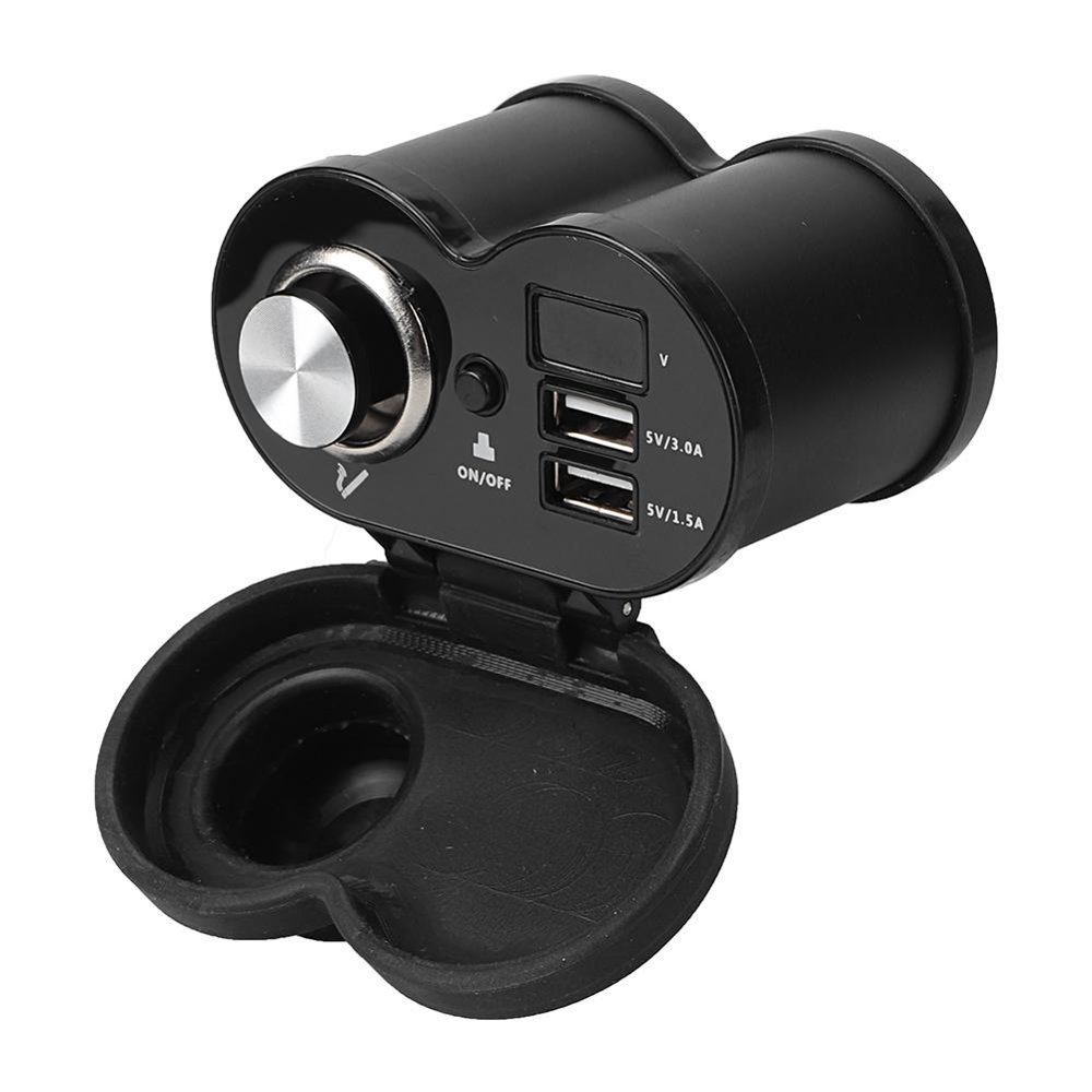 DOACT 12V Motorcycle Lighter,Motorcycle Lighter Dual USB Charger