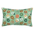 thumbnail image 1 of Fotbe Christmas Donuts Funda de Almohada Decorativa Estilo Occidental, Lujo en Algodón, Fundas para Almohadas King, Cojín Estampado para Decoración del Hogar-16"x24", 1 of 6