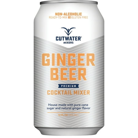 Cutwater Spirits Ginger Beer, 4 Pack 12 fl. oz. Cans, 0% ABV