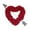 Red, variant on Heart Shaped Valentine's Day Wreath 17.71'' Valentine Front Door Wreath Spring Outdoor Garland Forsythia Holiday Door Hanger Sign Large Wall Home Heart Shaped Flower Hanging Party