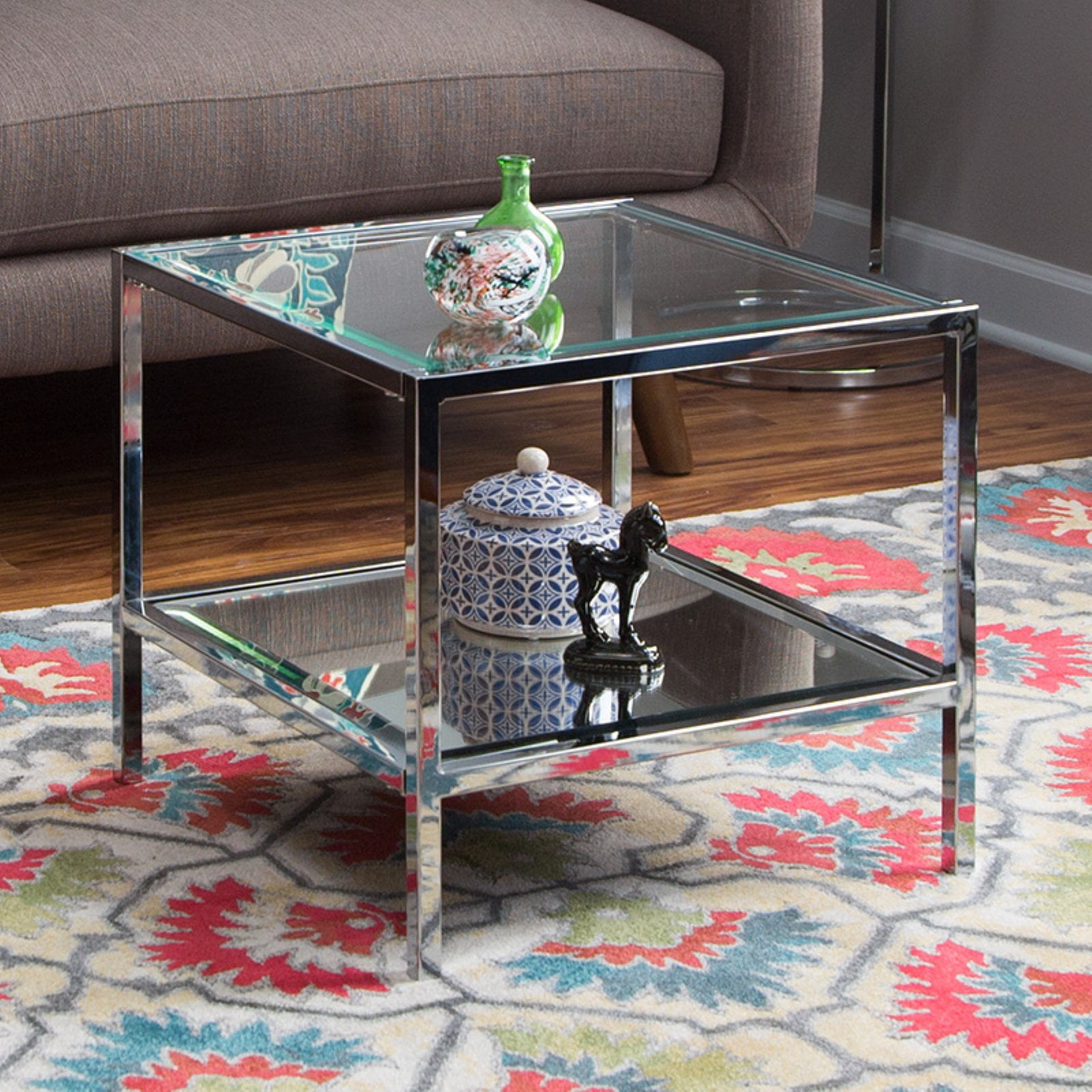 Belham Living Lamont Bunching Coffee Table Chrome Com