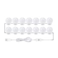 thumbnail image 1 of Mistaha 14 PCS LED Makeup Mirror Lights 3 Color Modes Vanity Mirror Lights Bathroom Mirror Light with USB Cable LED Strip Lights, 1 of 8