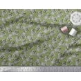 thumbnail image 3 of Soimoi Rayon Fabric Leaves & Floral Block Print Sewing Fabric Yard 56 Inch Wide, 3 of 3