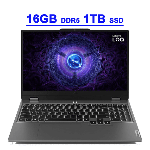 Lenovo LOQ Premium Gaming Laptop 15.6" FHD IPS 144Hz (100% sRGB G-SYNC) AMD Quad-core Ryzen 5 7235HS 16GB DDR5 1TB SSD GeForce RTX 4050 Backlit Nahimic Privacy Camera Rapid Charge Win11