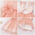 thumbnail image 5 of IDOPIP Baby Girls Tutu Dress Summer Sleeveless Ruffle Tulle Sundress Backless Party Princess Dresses, 5 of 8