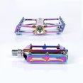 thumbnail image 2 of 1 Paire Pédale de Vélo Coussinet Antidérapant Structure de Roulement Anti-Poussière Accessoires de Vélo CNC Sécurité Résistance à l'Usure Plateforme Plate Colorée, 2 of 9